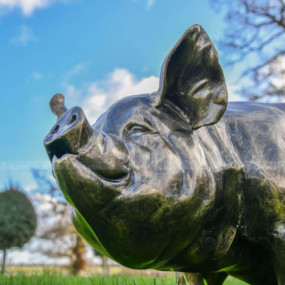 Garden Pig Sculpture