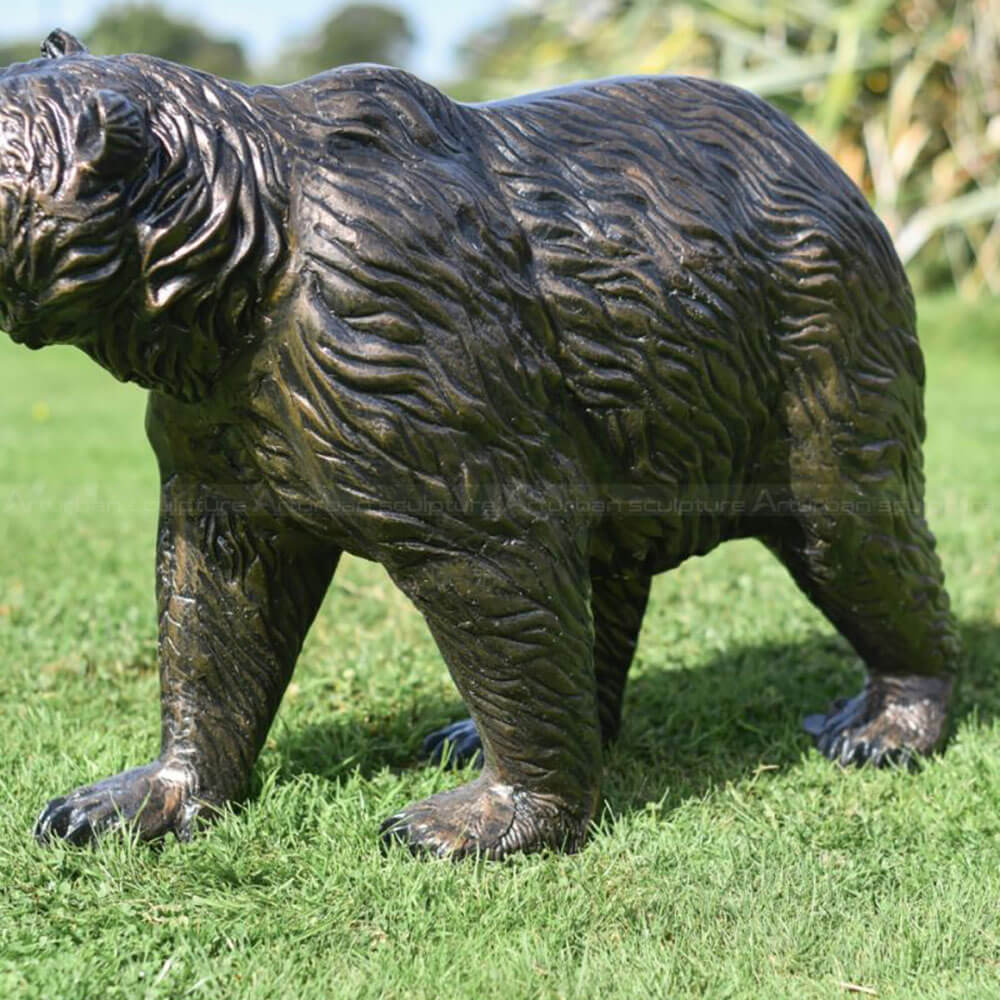 Grizzly Bear Bronze Sculpture