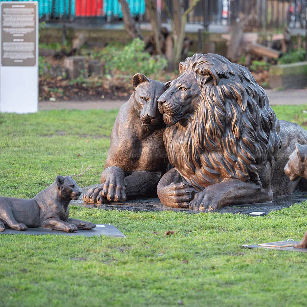 Lion and Lioness Sculpture