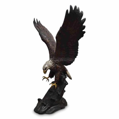 Metal Flying Eagle Sculpture