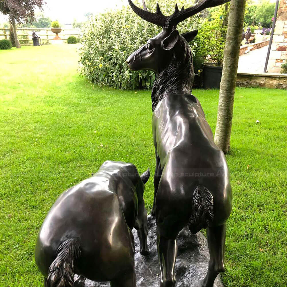 Red Deer Statue