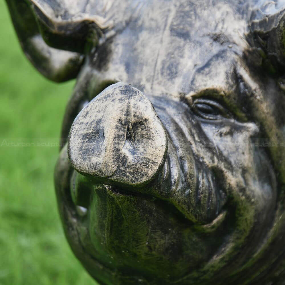 Sitting Pig Statue