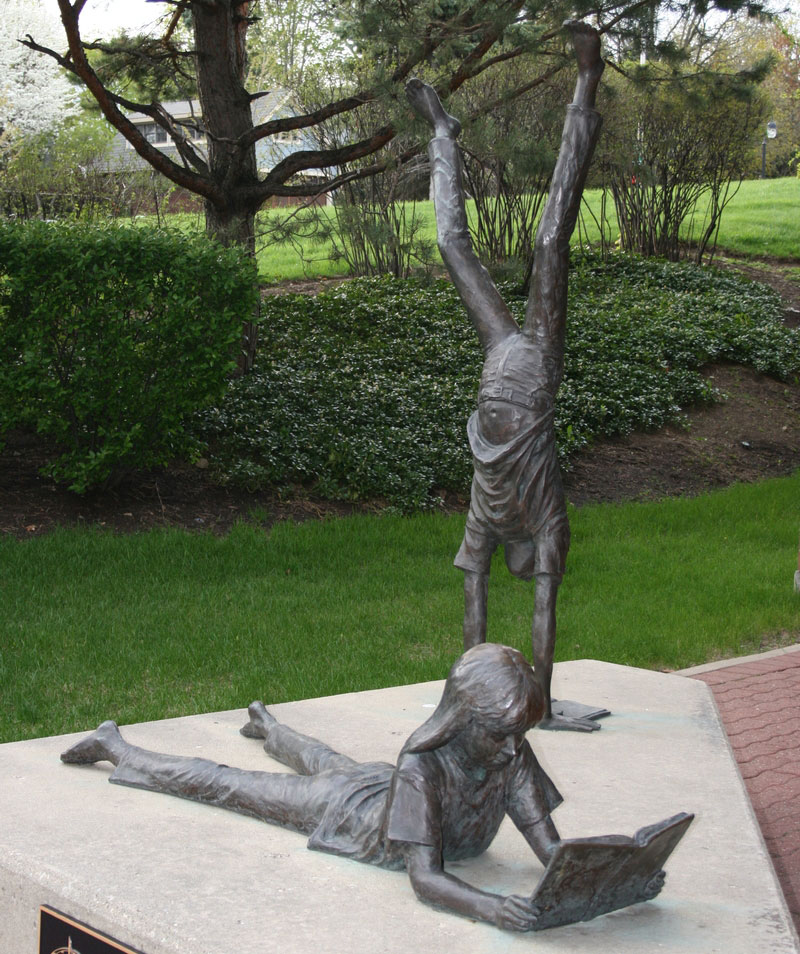 children handstand sculpture