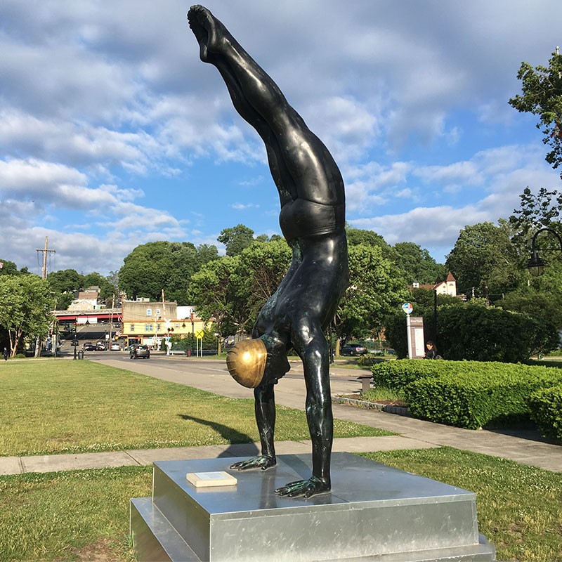 handstand man sculpture