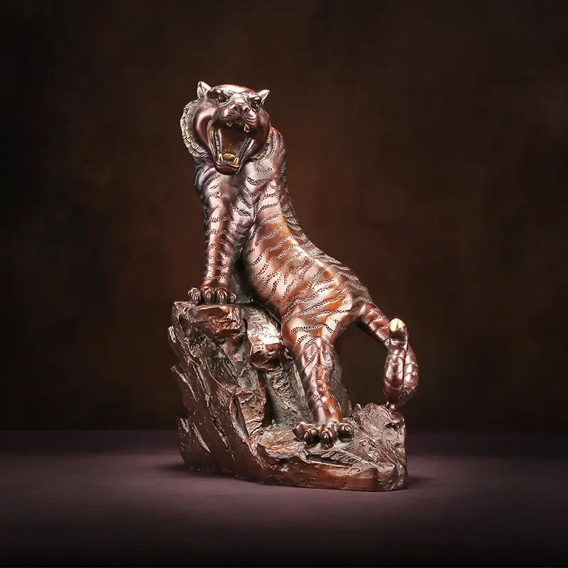 Brass Tiger Figurine