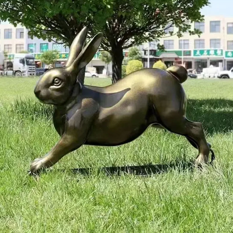 Bronze Bunny Statue