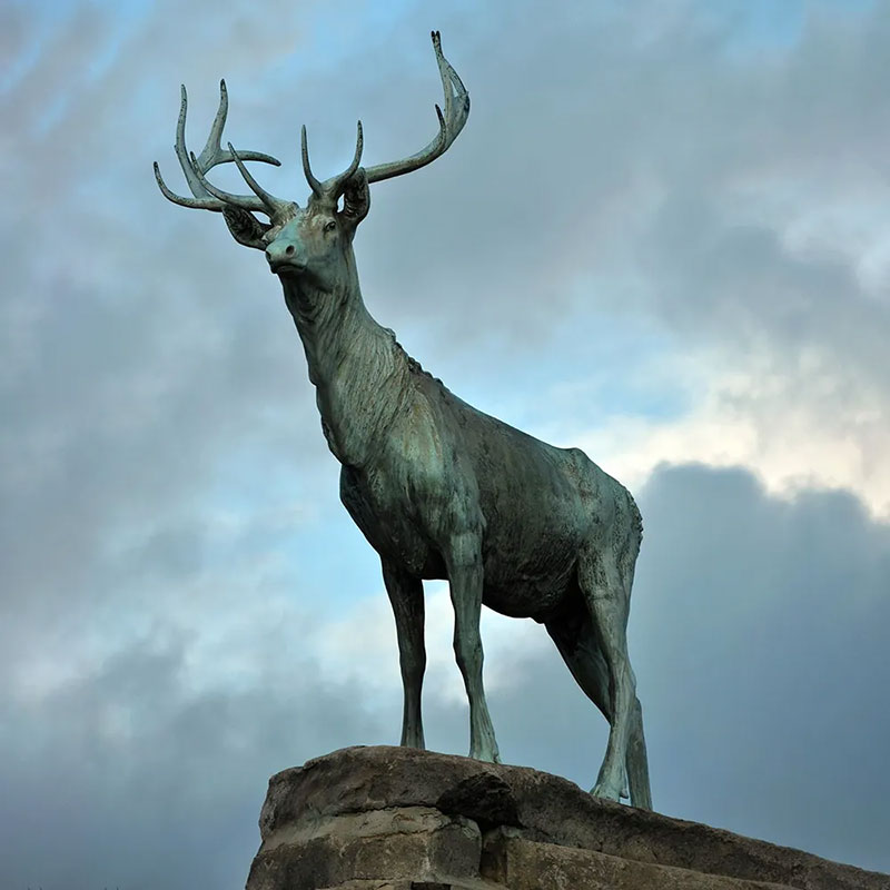 Bronze Elk Statue Life Size