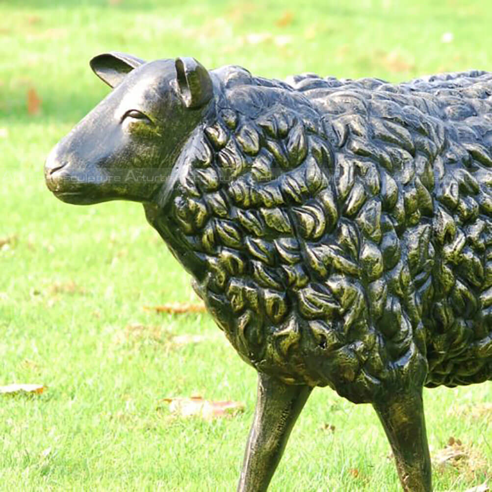 Bronze Sheep Sculpture