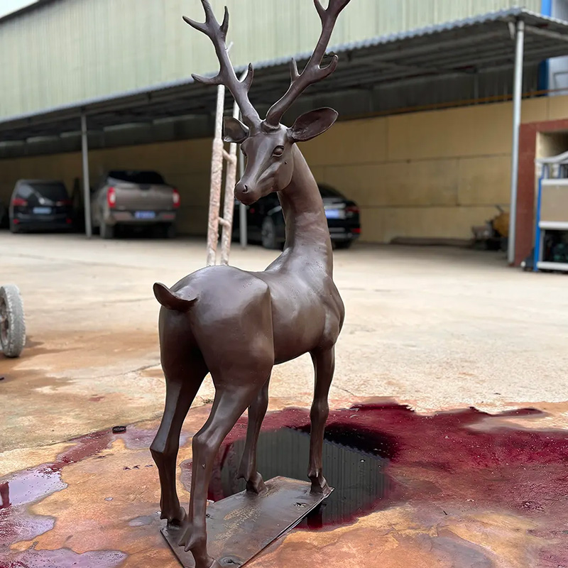 Bronze Stag Garden Ornament