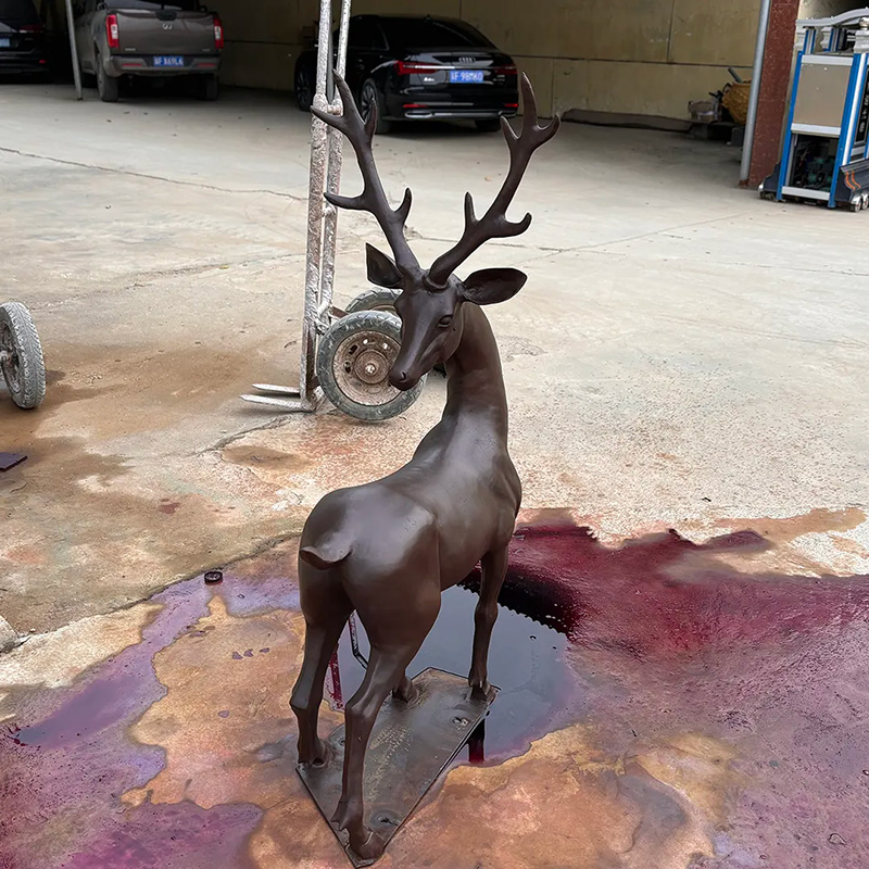 Bronze Stag Garden Ornament