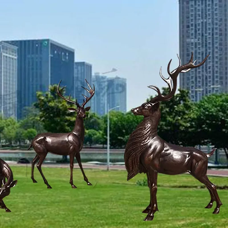 Deer Family Statues