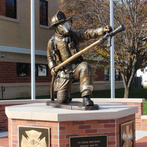 Firefighter Sculpture