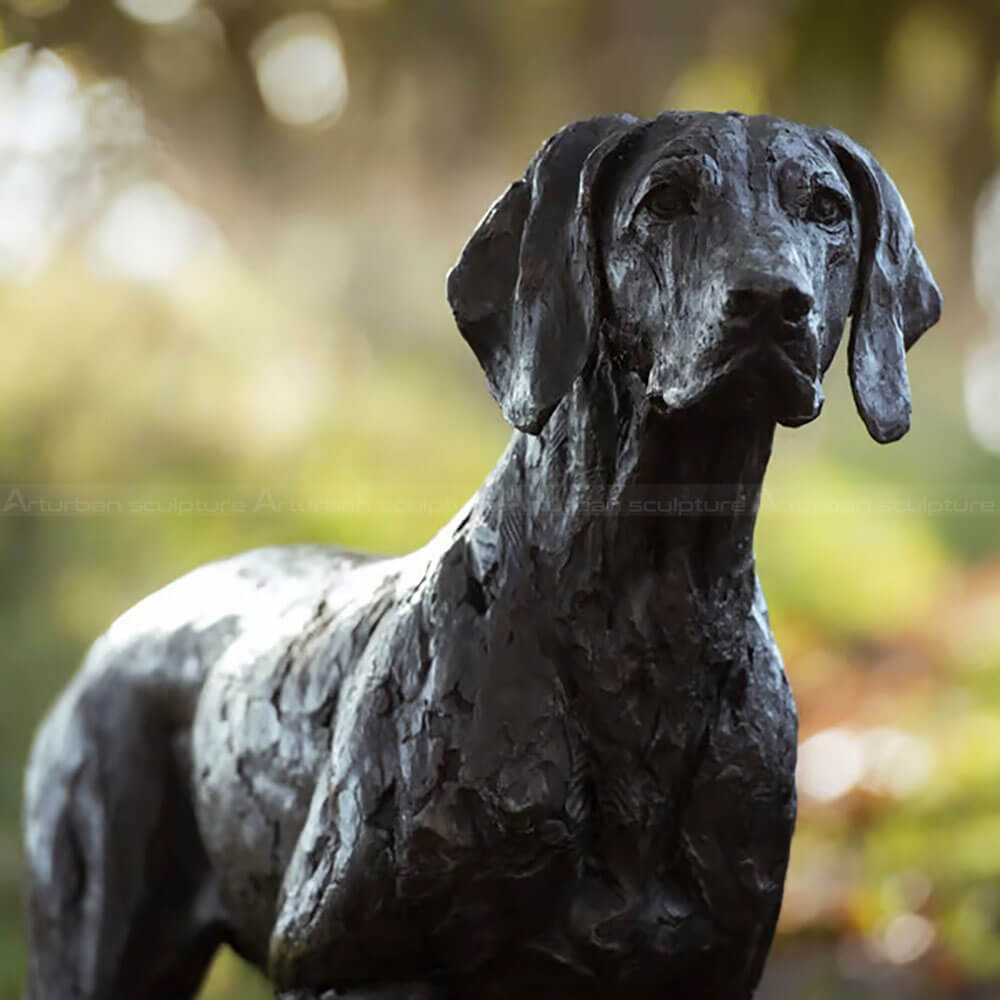 German Shorthaired Pointer Bronze Sculpture