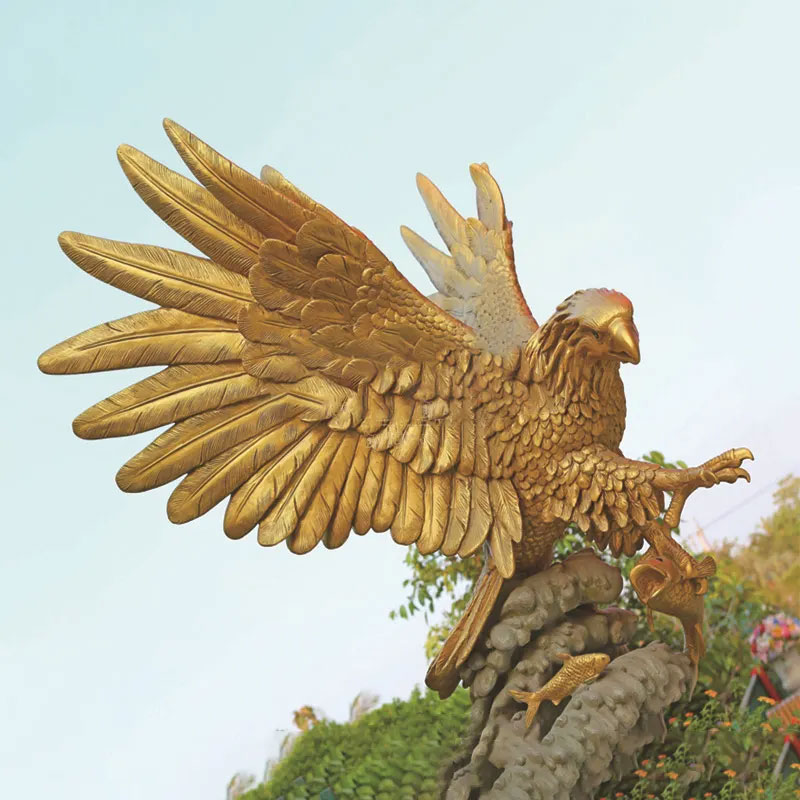 Golden Eagle Garden Ornament