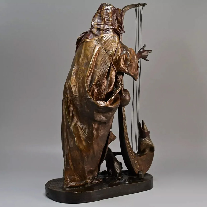 Harp Player Statue