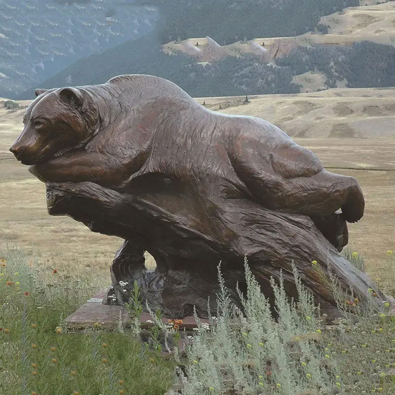 Life Size Bronze Bear Statue