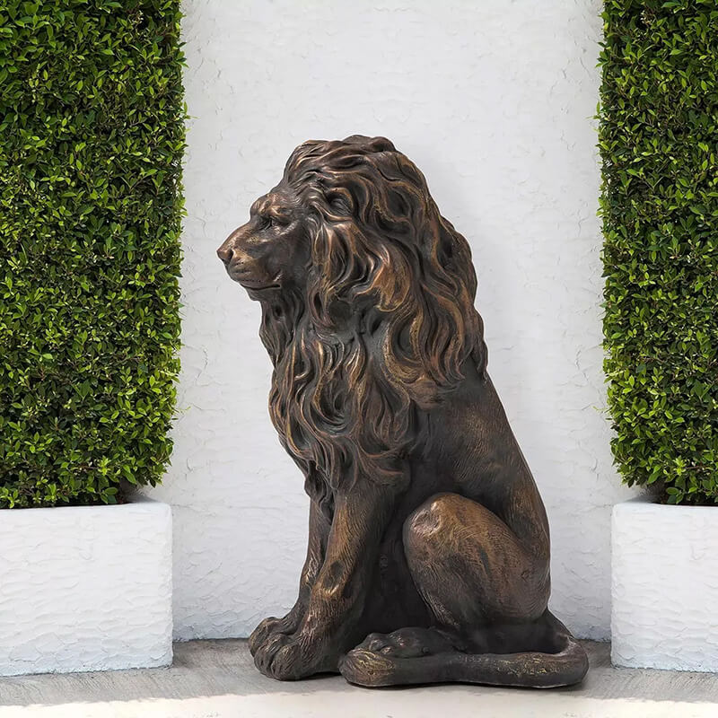 Lion Statue Driveway