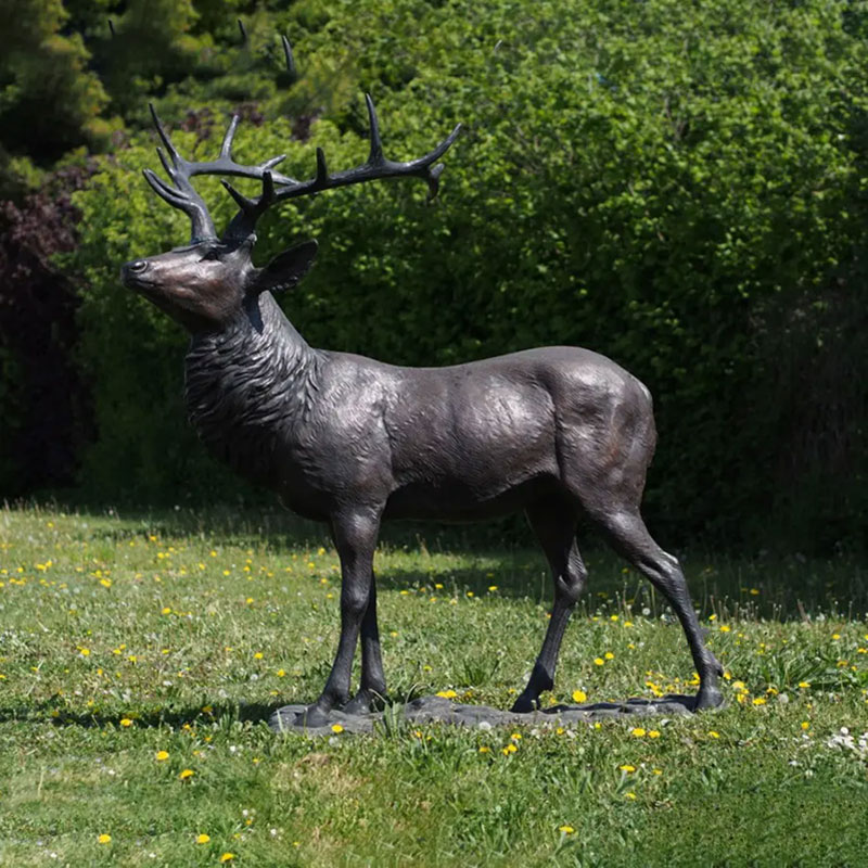 Bronze Deer Garden Sculptures