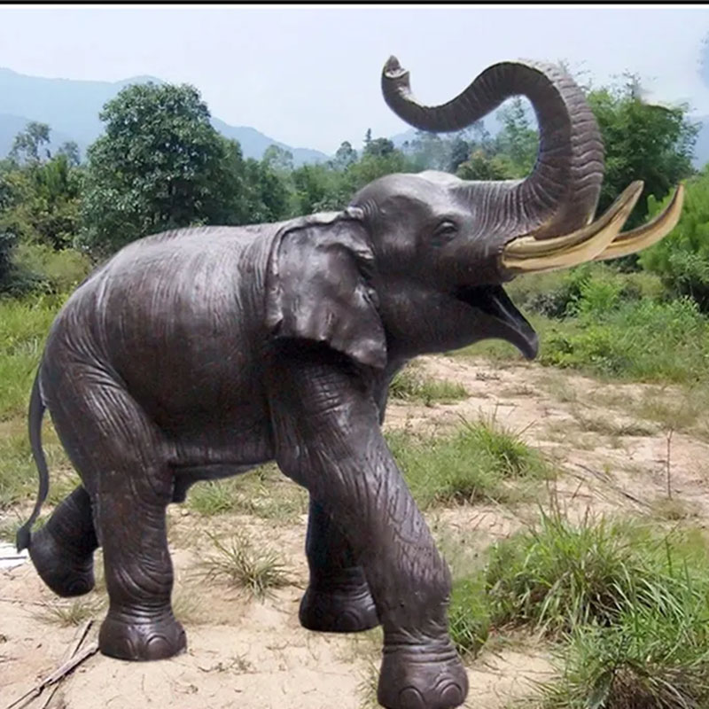 Statue of Elephant with Trunk up