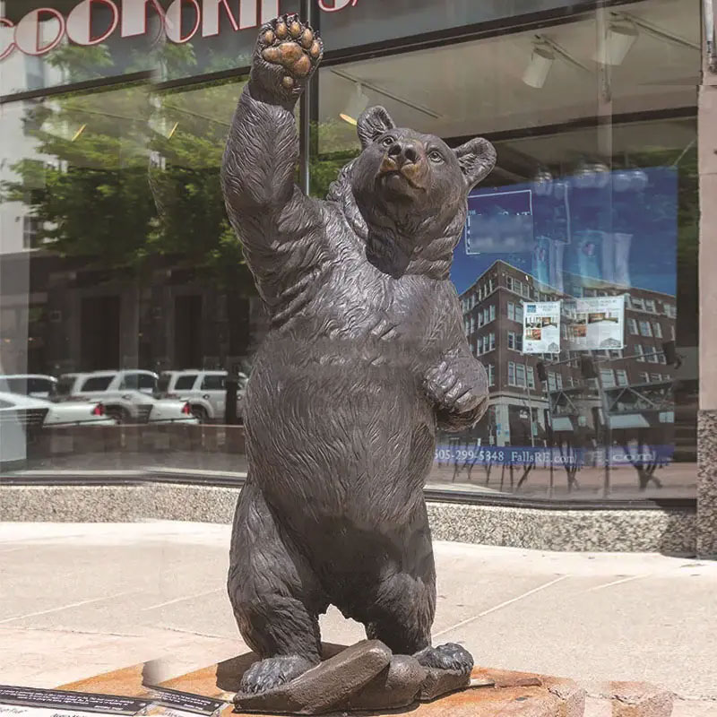 Welcome Bear Garden Statue