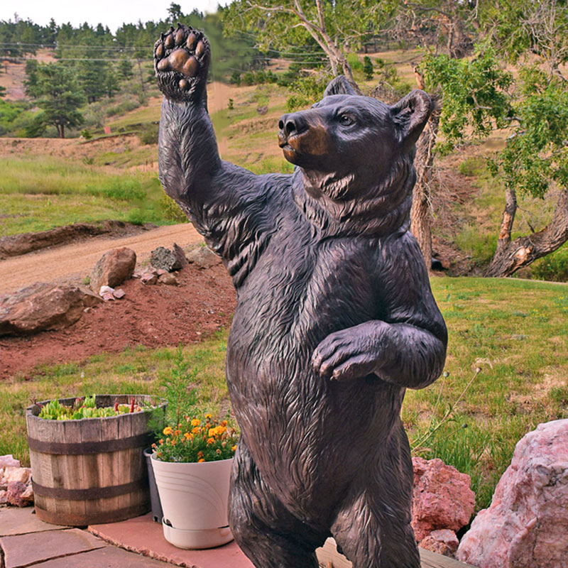 Welcome Bear Garden Statue