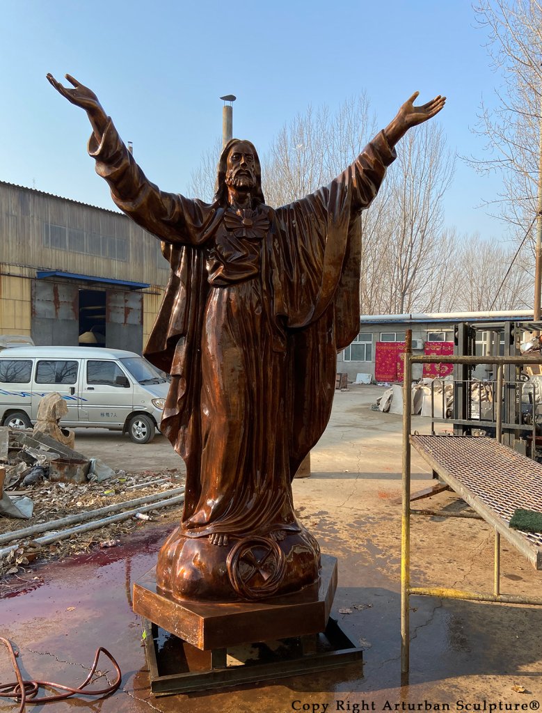 bronze jesus statue