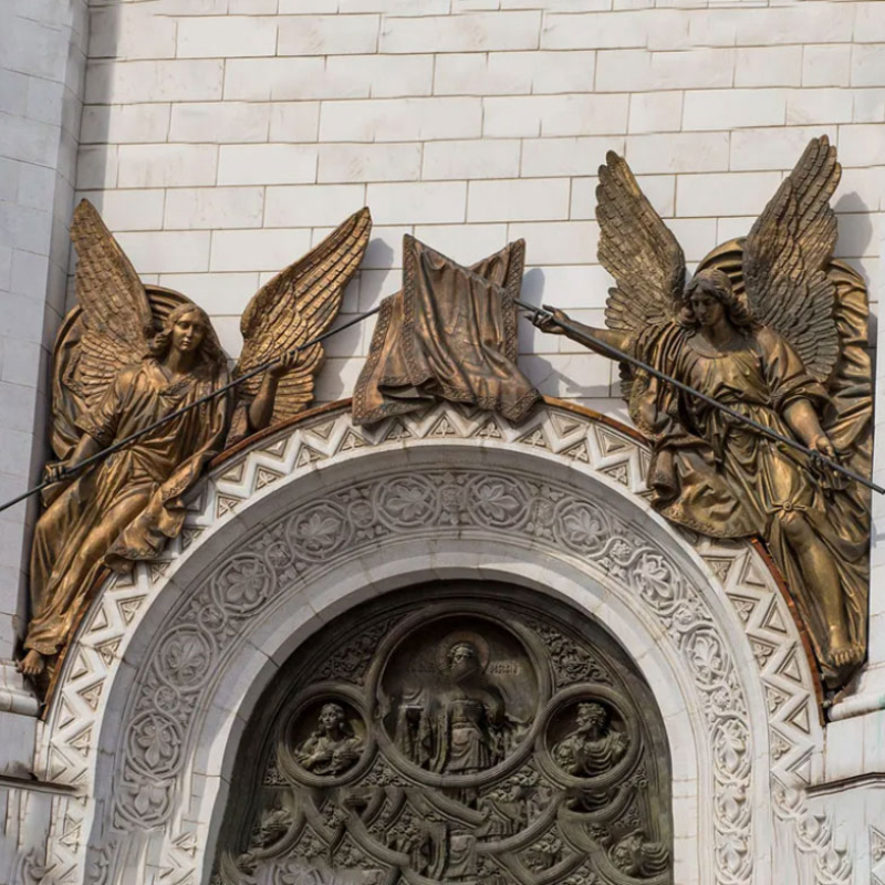 Angels with Banner Relief