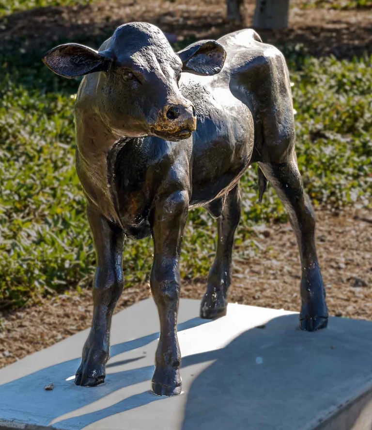 calf statue