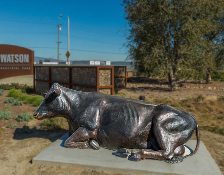 Holstein cow statue