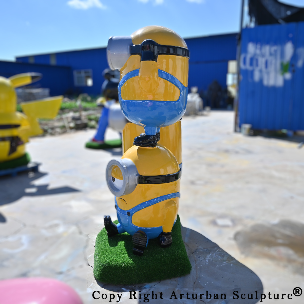 3 Minions Statue for Sale