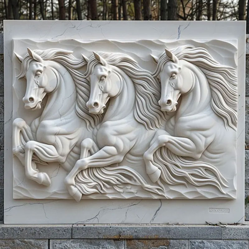 3 Running Horses Relief