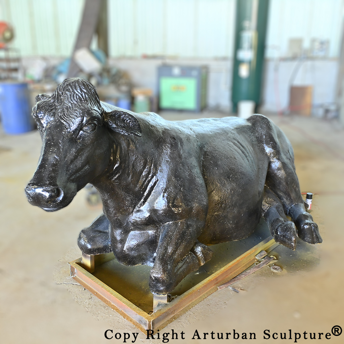 Cow Yard Statue