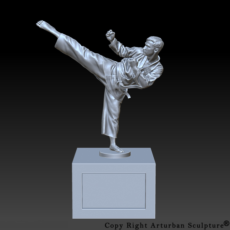 3D-Karate Statue