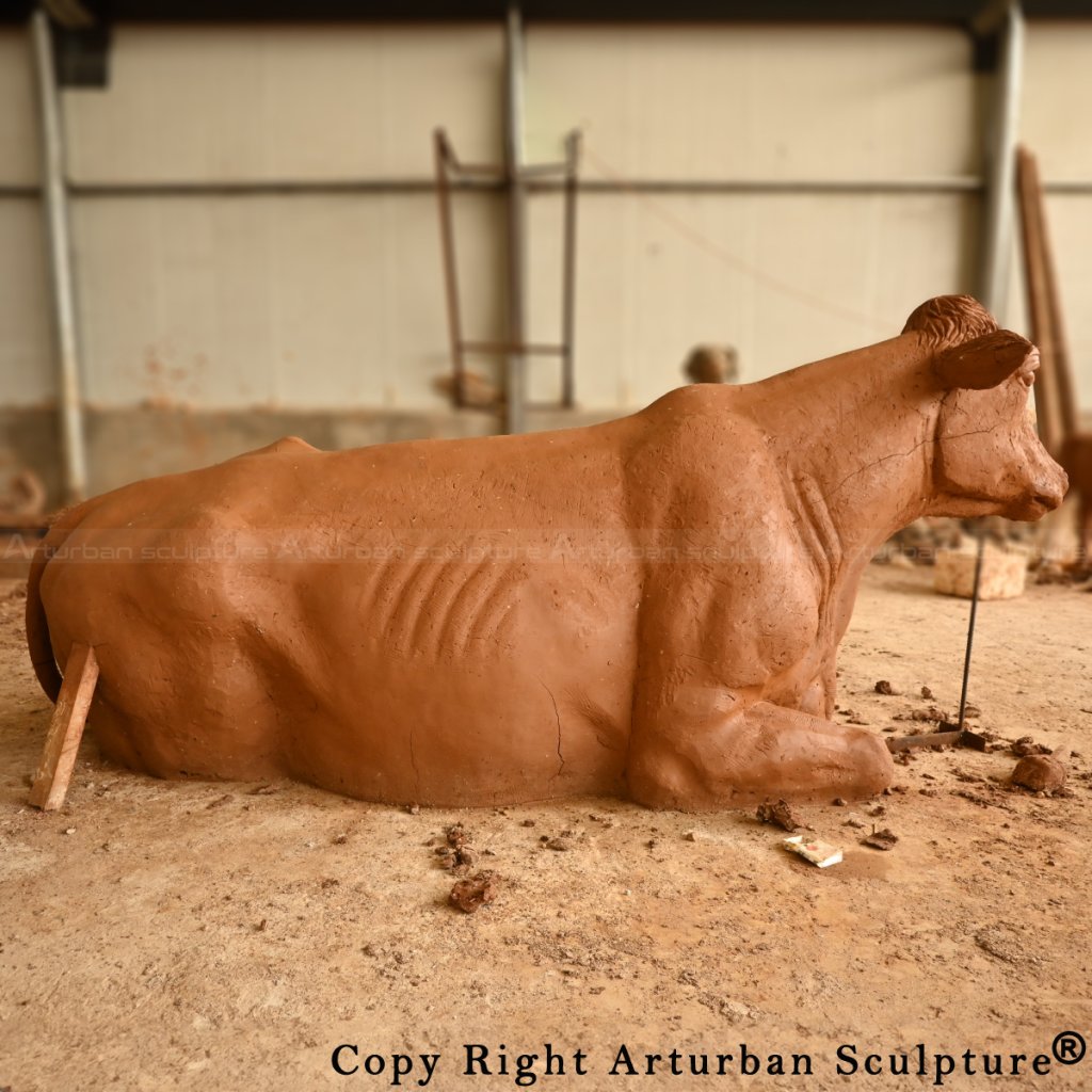 Cow Bronze Statue