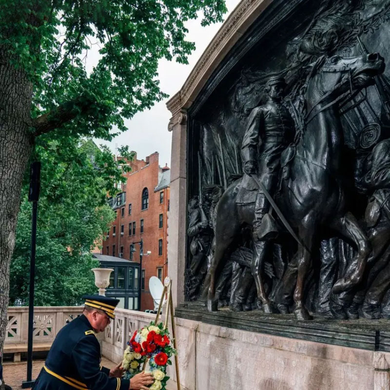 54th Massachusetts Regiment Statue