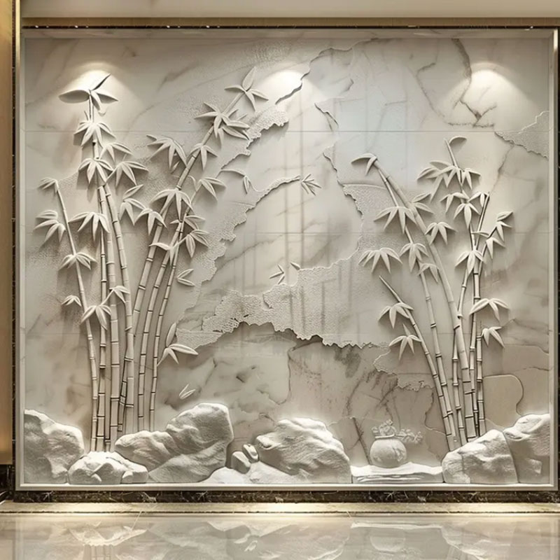 Bamboo Forest Wall Art Relief