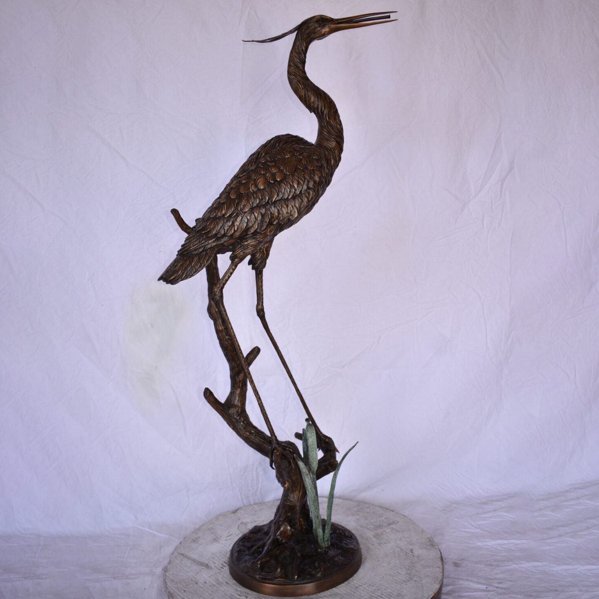 Blue Heron Bronze Sculptures