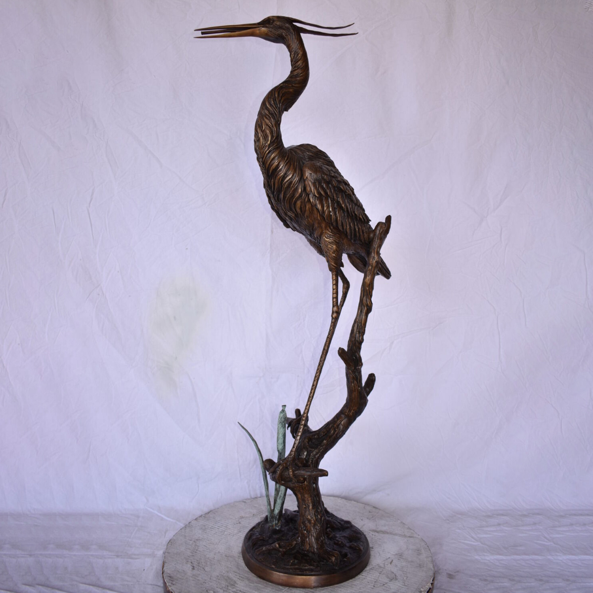 Blue Heron Bronze Sculptures