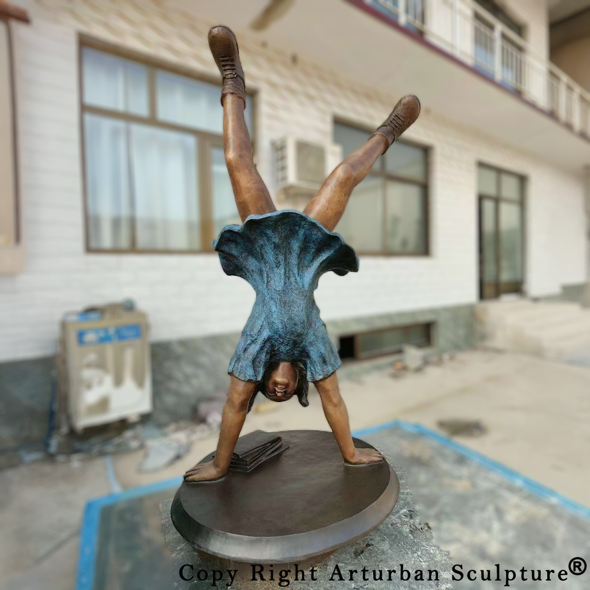 Bronze Handstand Statue for Sale