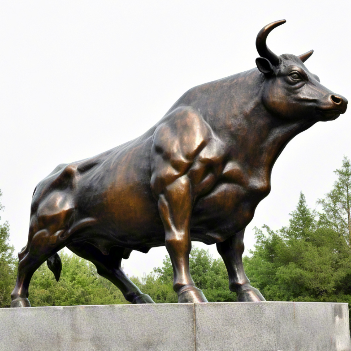 Outdoor Bull Statue