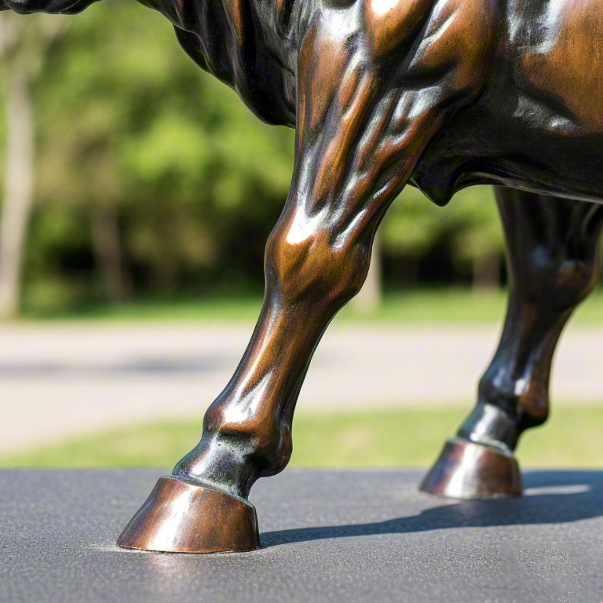 Outdoor Bull Statue