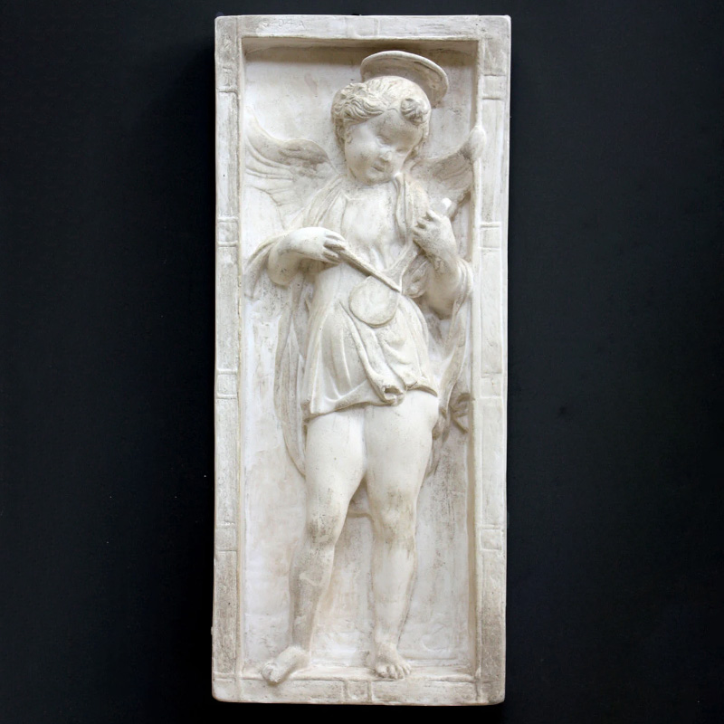 Angel Playing Lyre Relief