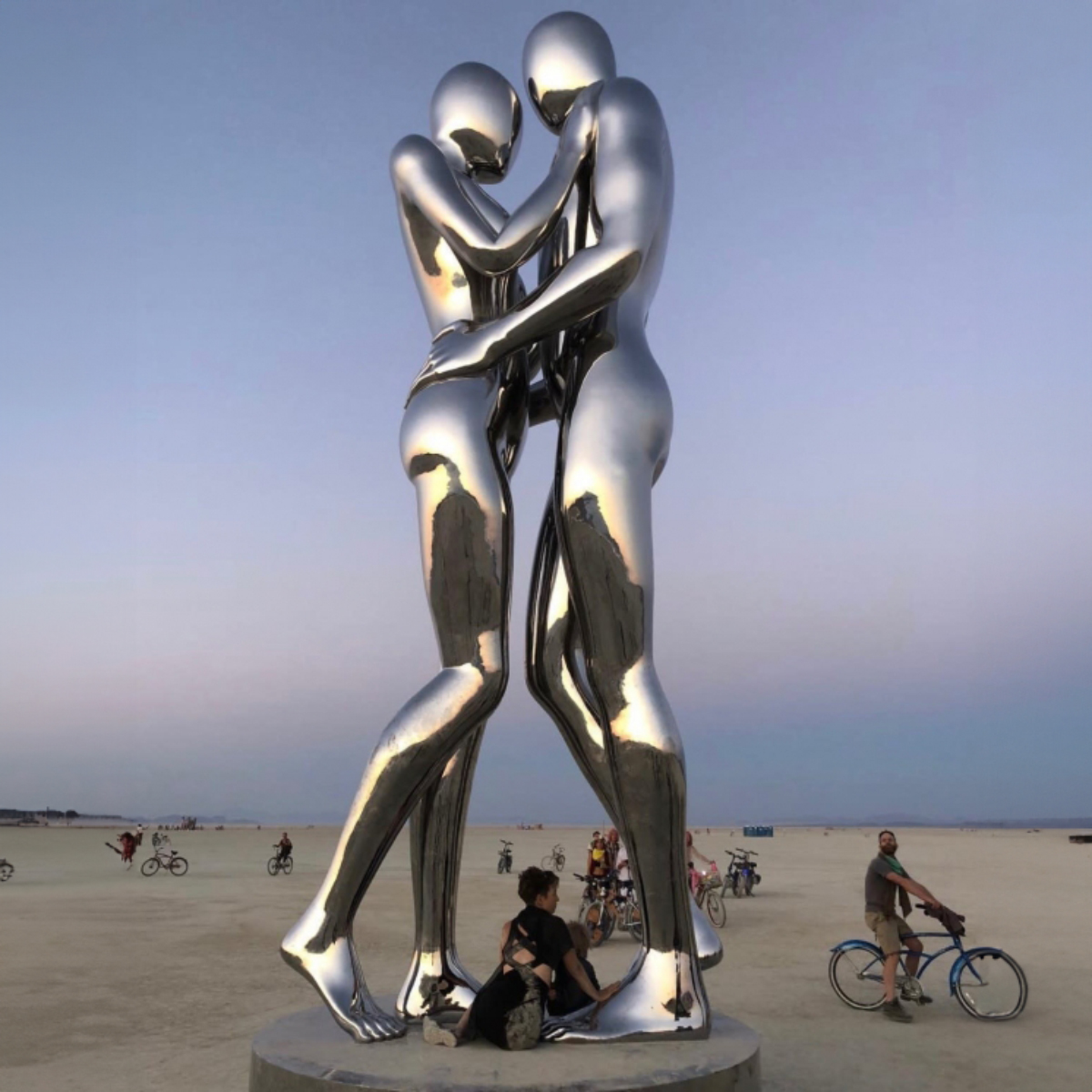 Couple Embrace Sculpture