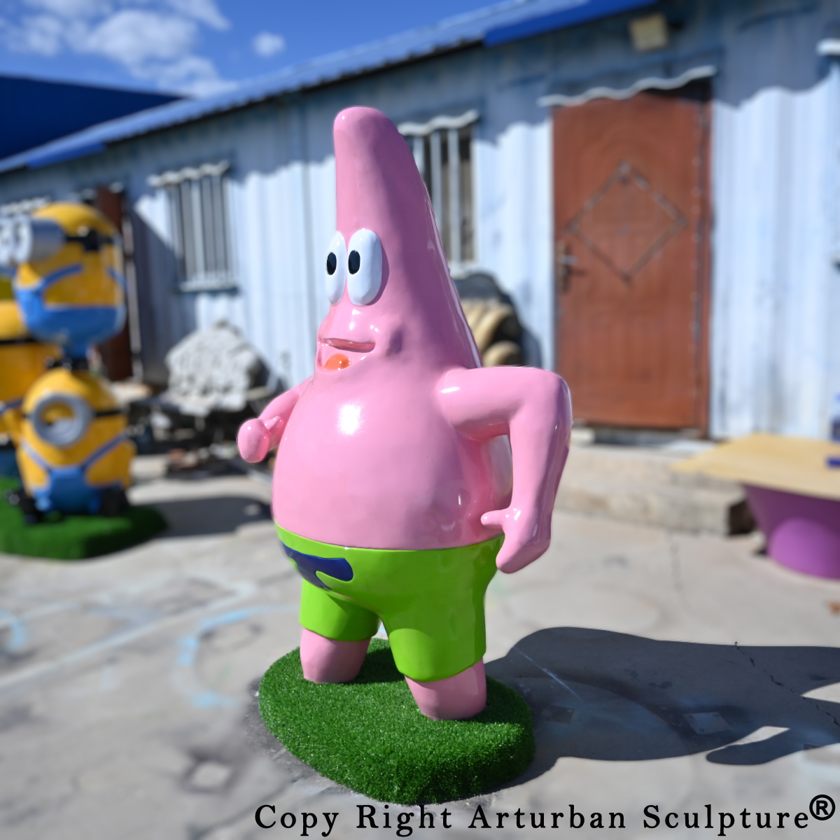 Fiberglass Patrick Star Statue