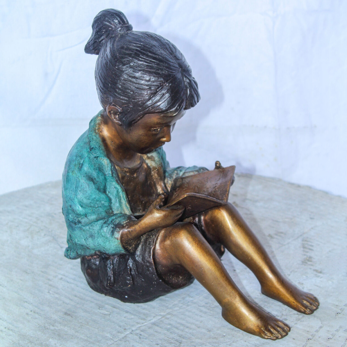 Girl Reading Book Sculpture​