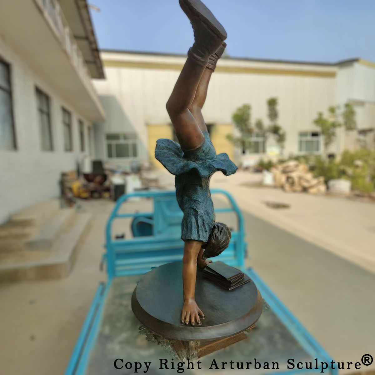 Handstand Statue for Sale Bronze