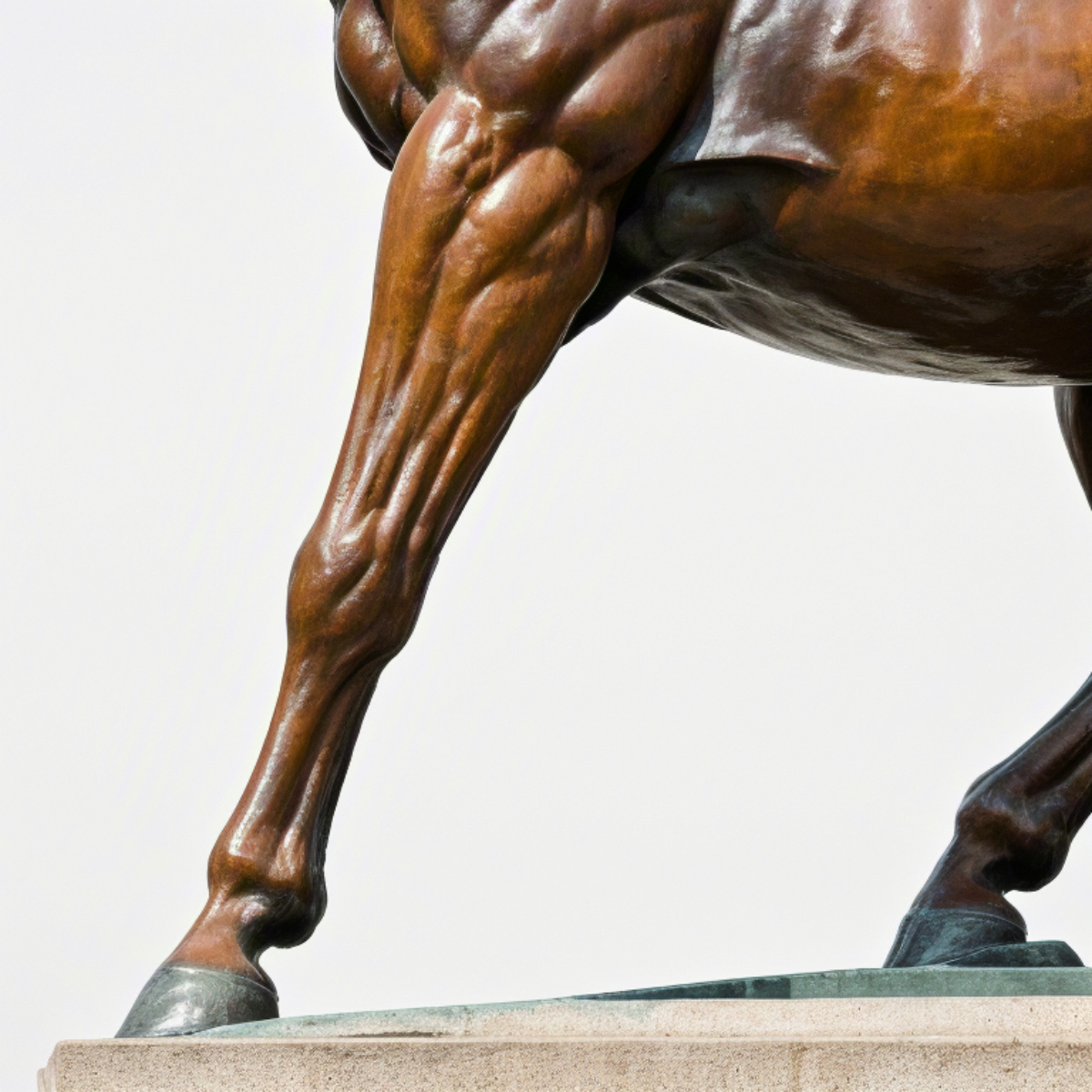 Horse Leg up Statue