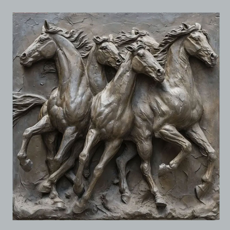 Horse Relief Sculpture