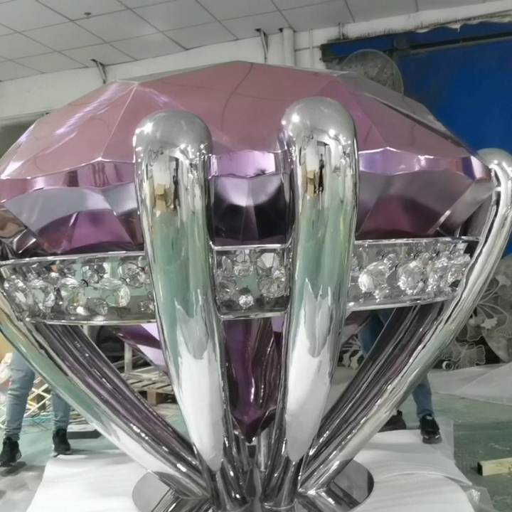 Large Diamond Shape Sculpture