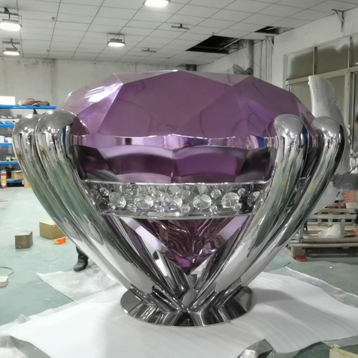 Large Diamond Shape Sculpture